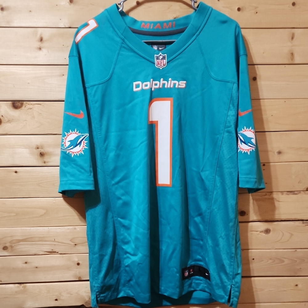 Nike Miami Dolphins Tua Tagovailoa #1 Game Jersey Size Large Unisex